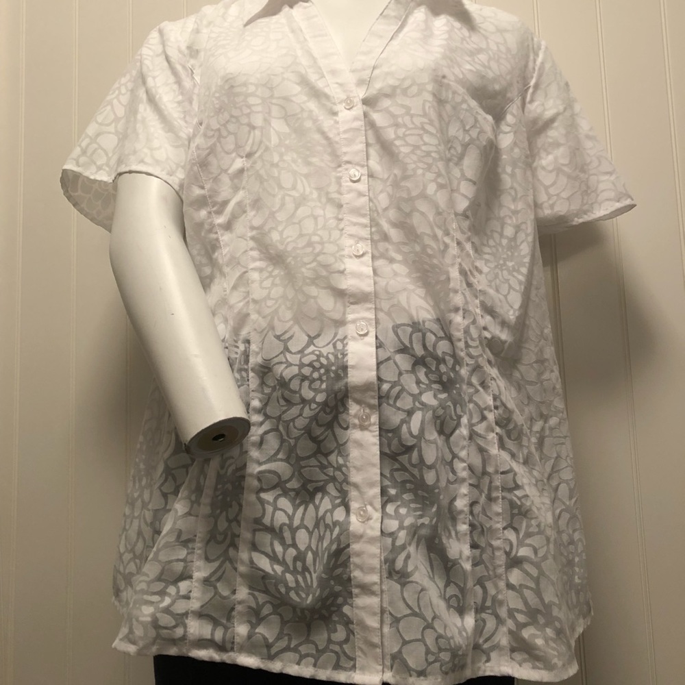 Women’s Sheer Floral Blouse